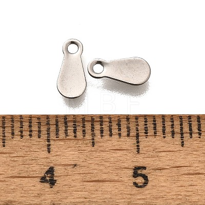 304 Stainless Steel Stamping Blank Tag Charms STAS-F311-04P-02-1