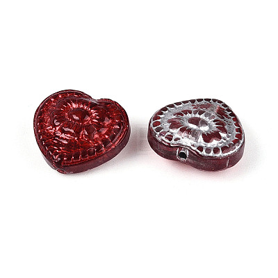 Baking Paint Transparent Glass Beads DGLA-N018-26-1