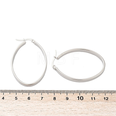 Non-Tarnish 304 Stainless Steel Hoop Earrings EJEW-L232-003A-P-1