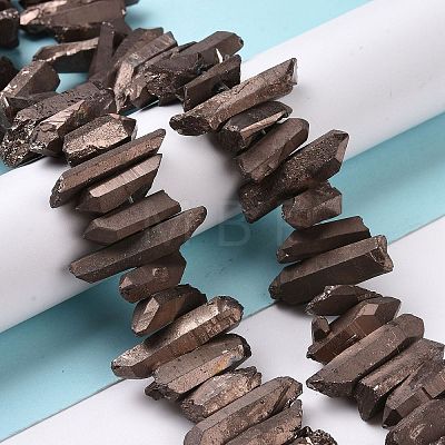 Natural Quartz Crystal Points Beads Strands G-K181-B29-1