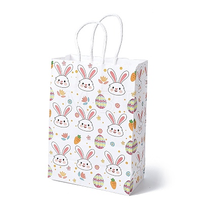 Easter Rectangle Kraft Paper Handbags CARB-U002-01E-1