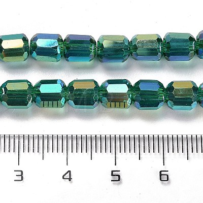 Electroplate Glass Beads Strands EGLA-D030-19F-1