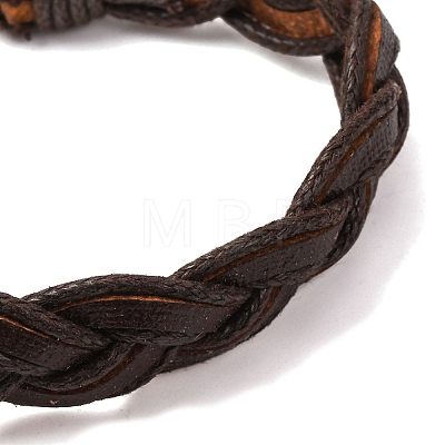 PU Leather Cord Bracelets for Men Women WGFF396-01-1