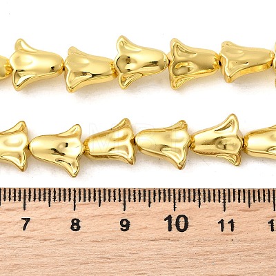 Electroplate Glass Beads Strands X-EGLA-F166-14G-1