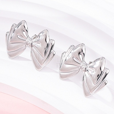 304 Stainless Steel Stud Earrings for Women EJEW-K306-07P-1