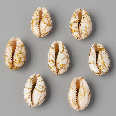 Natural Cowrie Shell Beads SSHEL-N0232-08E-1