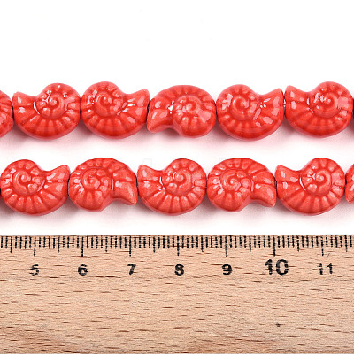 Handmade Porcelain Beads Strands PORC-I028-02H-1