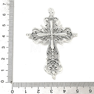 Tibetan Style Zinc Alloy Big Pendants TIBEP-R334-117AS-RS-1