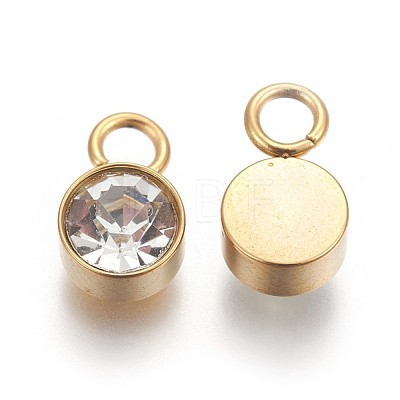 Ion Plating(IP) Glass Rhinestone Charms STAS-F189-B07-1