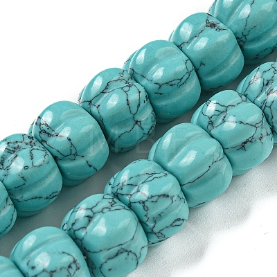 Synthetic Turquoise Dyed Beads Strands G-G142-A05-01-1