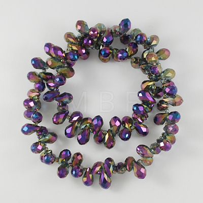 Eletroplated Glass Beads EGLA-R013-12x6mm-2-1