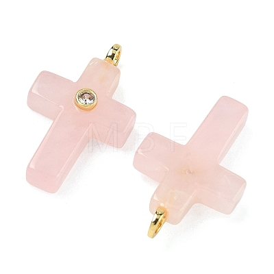 Natural Rose Quartz Pendants X-G-B180-01G-01-1