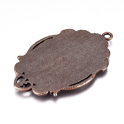 Tibetan Style Pendant Cabochon Settings LS-TIBEP-A22962-R-FF-1