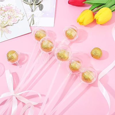 Plastic Chocolate Holder Case Flower Support AJEW-WH0261-42-1