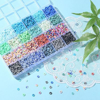 3960Pcs 24 Style Handmade Polymer Clay Beads CLAY-YW0001-77-1