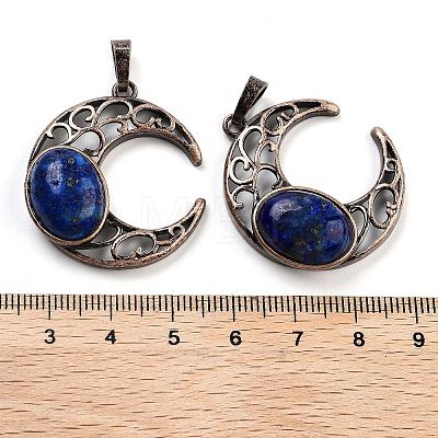 Dyed Natural Lapis Lazuli Pendants G-L602-01R-13-1