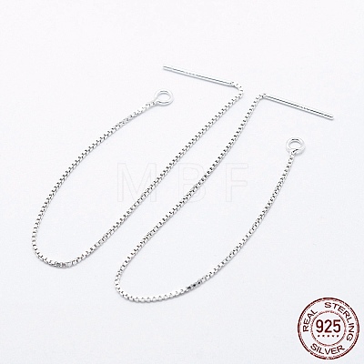 925 Sterling Silver Ear Stud Findings STER-I014-01S-B-1
