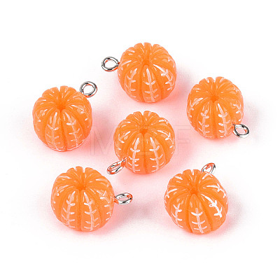 Opaque Resin Pendants RESI-T059-10-1