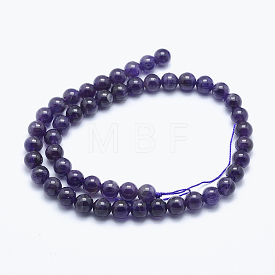 Natural Amethyst Beads Strands GSR062-1-1