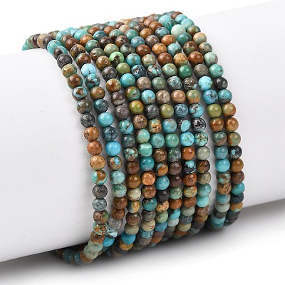 Natural Turquoise Beads Strands G-K366-G01-3mm-1