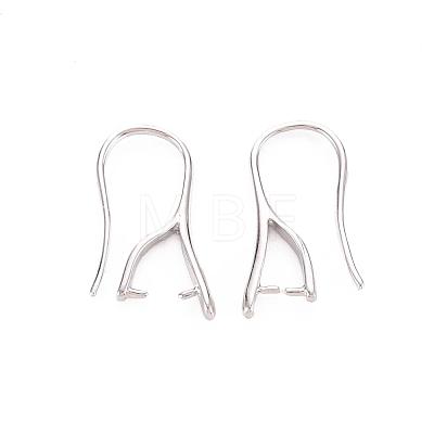 Brass Earring Hooks KK-R037-05P-A-1