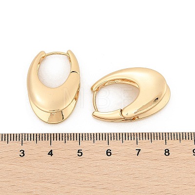 Brass Hoop Earrings for Women EJEW-U041-04G-1