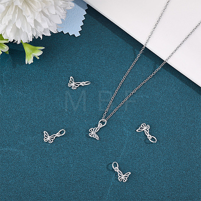 5Pcs 925 Sterling Silver Charms STER-BBC0009-44C-1