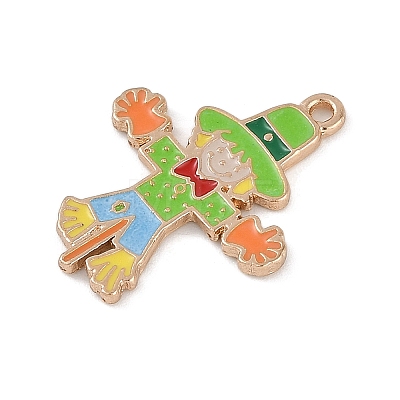 Thanksgiving Day Theme Alloy Enamel Pendants ENAM-D064-02D-1