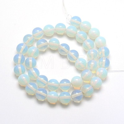 Opal Round Beads Strands G-O047-08-6mm-1