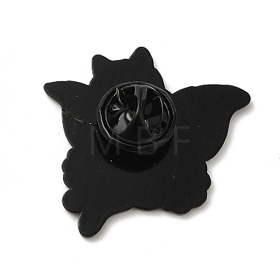 Cat with Butterfly Wing Enamel Pins JEWB-K018-04A-EB-1