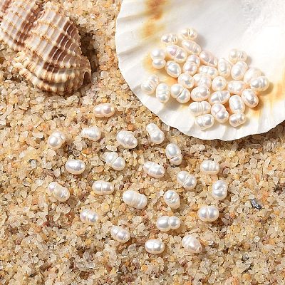 10Pcs Natural Cultured Freshwater Pearl Beads PEAR-YW0001-47-1