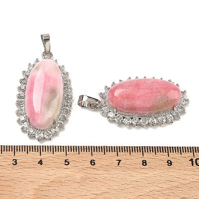 Dyed Natural White Jade Pendants G-XCP0001-53-1
