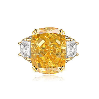 Brass Micro Pave Cubic Zirconia Finger Rings FS-WGEECB6-02-1