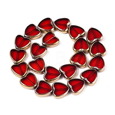 Electroplate Glass Beads Strands EGLA-T021-23A-1