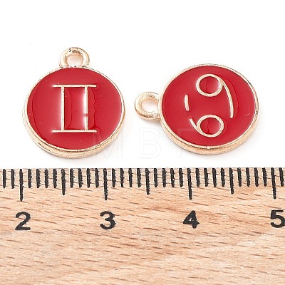 Alloy Enamel Pendants ENAM-S124-01B-07-1