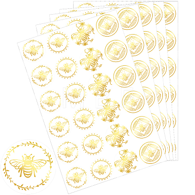 Gold Foil Self-adhesive Stickers DIY-WH20001-13G-1