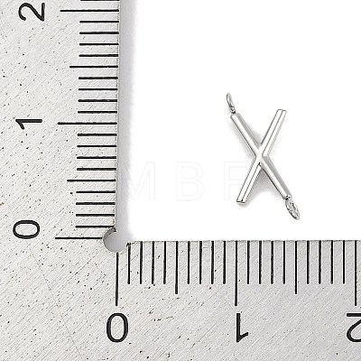 304 Stainless Steel Letter Connector Charms LS-STAS-M108-01P-24-1