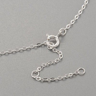 925 Sterling Silver Pendant Necklaces NJEW-H209-12P-1