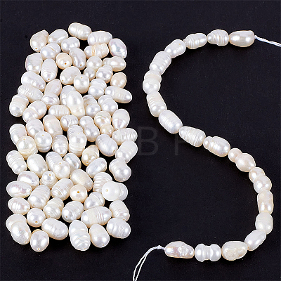 Natural Cultured Freshwater Pearl Beads Strands PEAR-NB0001-46-1
