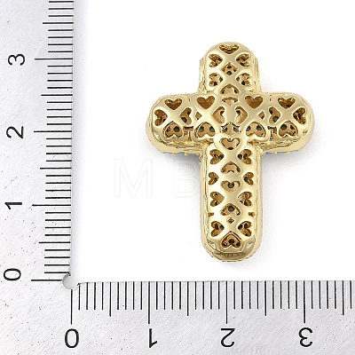 Brass Micro Pave Cubic Zirconia Pendants KK-Q821-01G-1