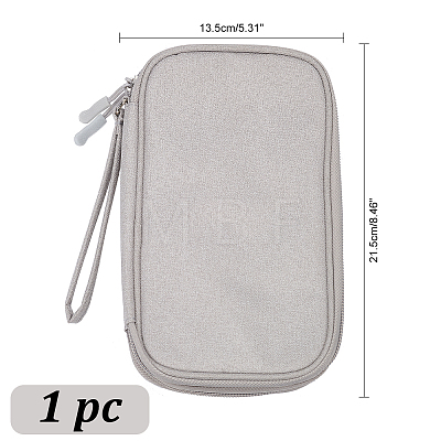 Polyester Double-Layer Electronic Organizer Bag AJEW-WH0470-11A-1