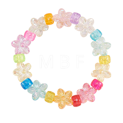 80pcs 8 Colors Transparent Acrylic Beads TACR-CJ0001-25-1