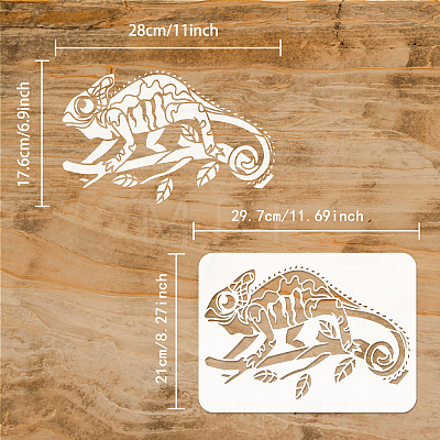 Plastic Drawing Painting Stencils Templates DIY-WH0396-0132-1