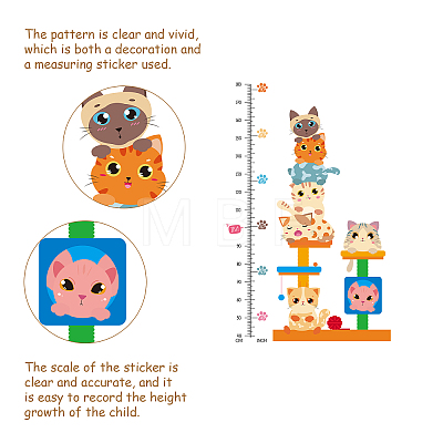 PVC Height Growth Chart Wall Sticker DIY-WH0232-035-1