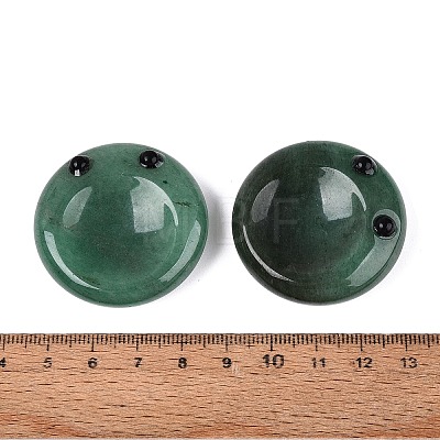 Natural Green Aventurine Thumb Worry Stone G-Q602-12C-1