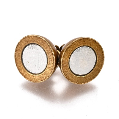 Brass Magnetic Clasps with Loops KK-XCP0001-09-1