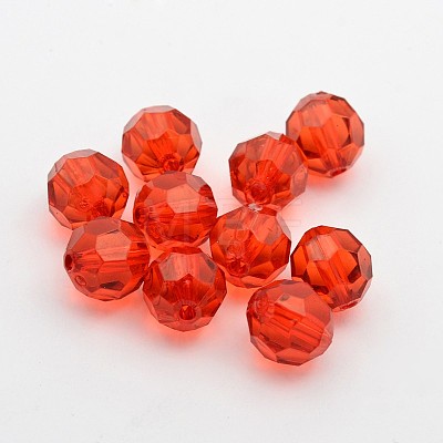 Transparent Acrylic Beads PL505Y-1-1