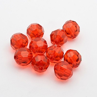 Transparent Acrylic Beads PL505Y-1-1