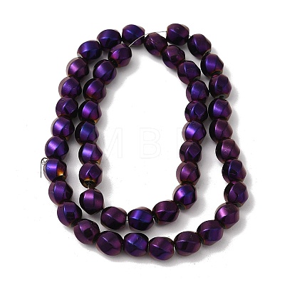 Electroplated Non-Magnetic Synthetic Hematite Beads Strands G-P518-05I-01-1