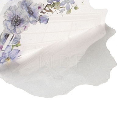 Window & Flower Paper Stickers Set DIY-G120-02D-1